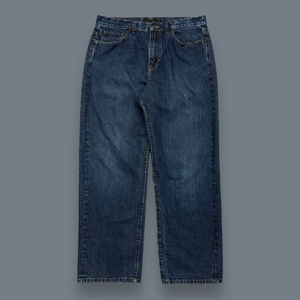Vintage Sean John Premium Denim Mens Jeans y2k Faded Blue Loose Fit Garvey 35x30